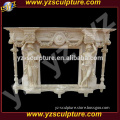 carved stone figure statue fireplace hot sale